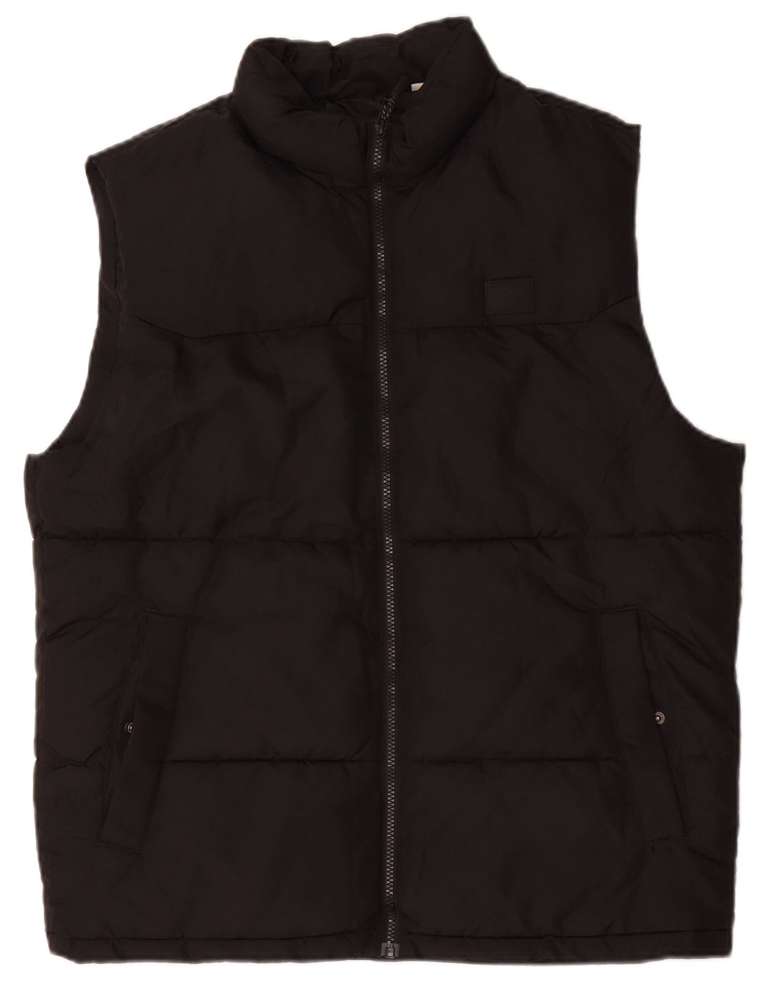 Gilet imbottito da uomo Jack & Jones UK 42 XL poliestere nero
