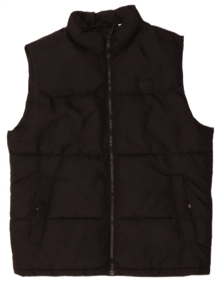 Gilet imbottito da uomo Jack & Jones UK 42 XL poliestere nero