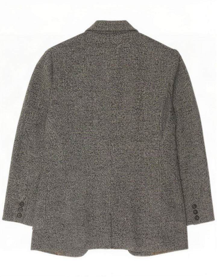Max Mara Giacca blazer da donna Weekend a 1 bottone UK 16 Large Grey Flecked