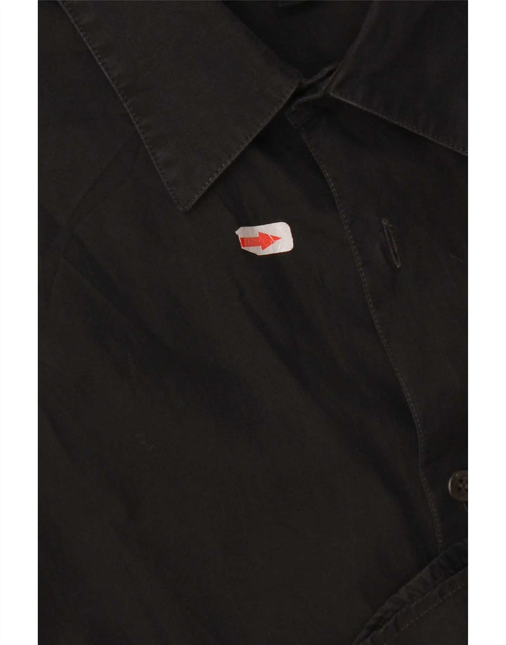 Camicia da uomo Calvin Klein taglia 43 grande cotone nero