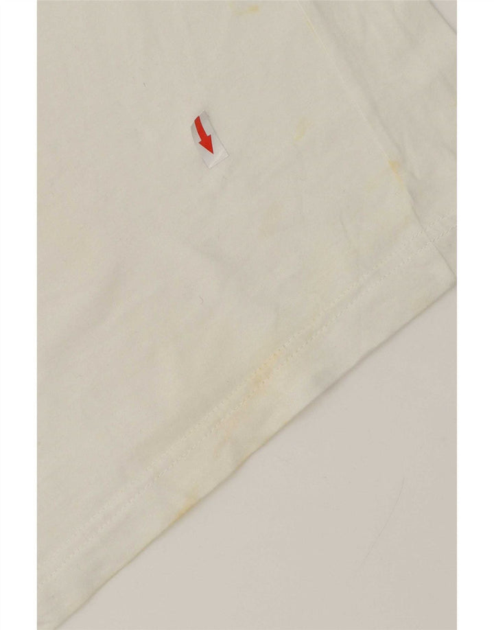 Polo da uomo Lotto Large bianca geometrica