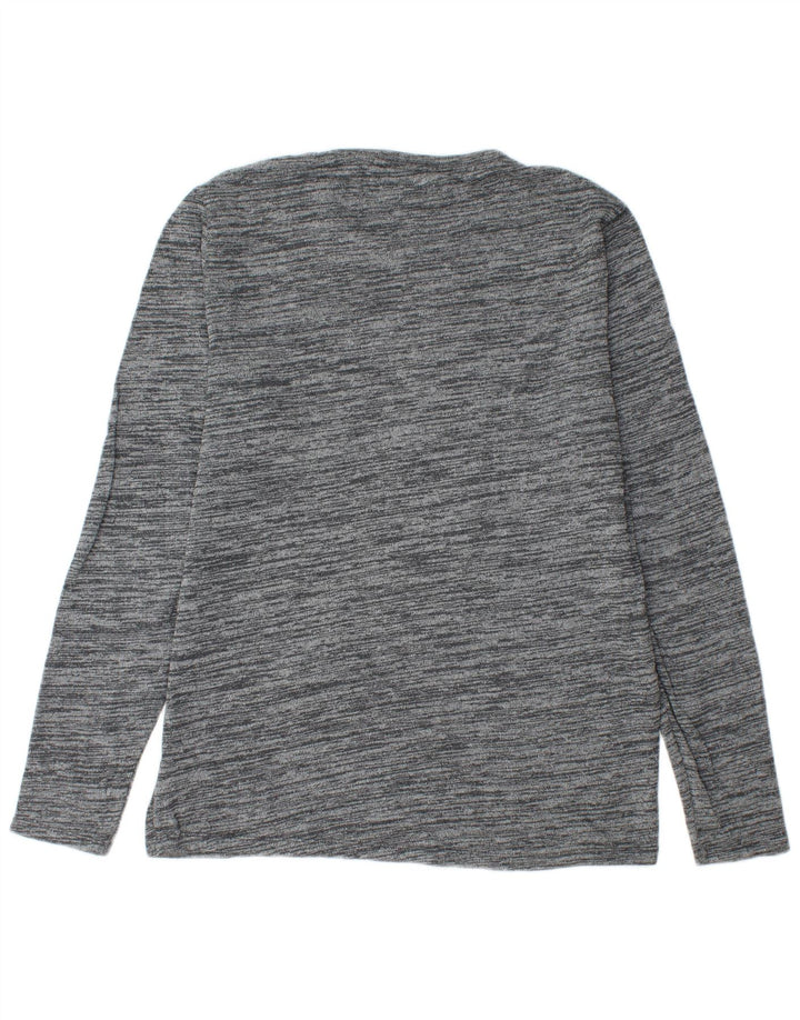 Maglione maglione girocollo da uomo Tommy Hilfiger XL cotone chiazzato grigio