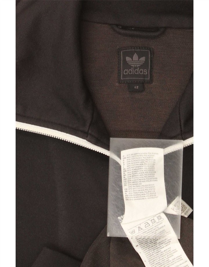 Giacca da tuta da donna Adidas IT 42 Medium Black Cotton