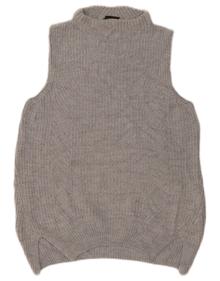 Canotta oversize da donna Topshop UK 10 piccola in acrilico grigio