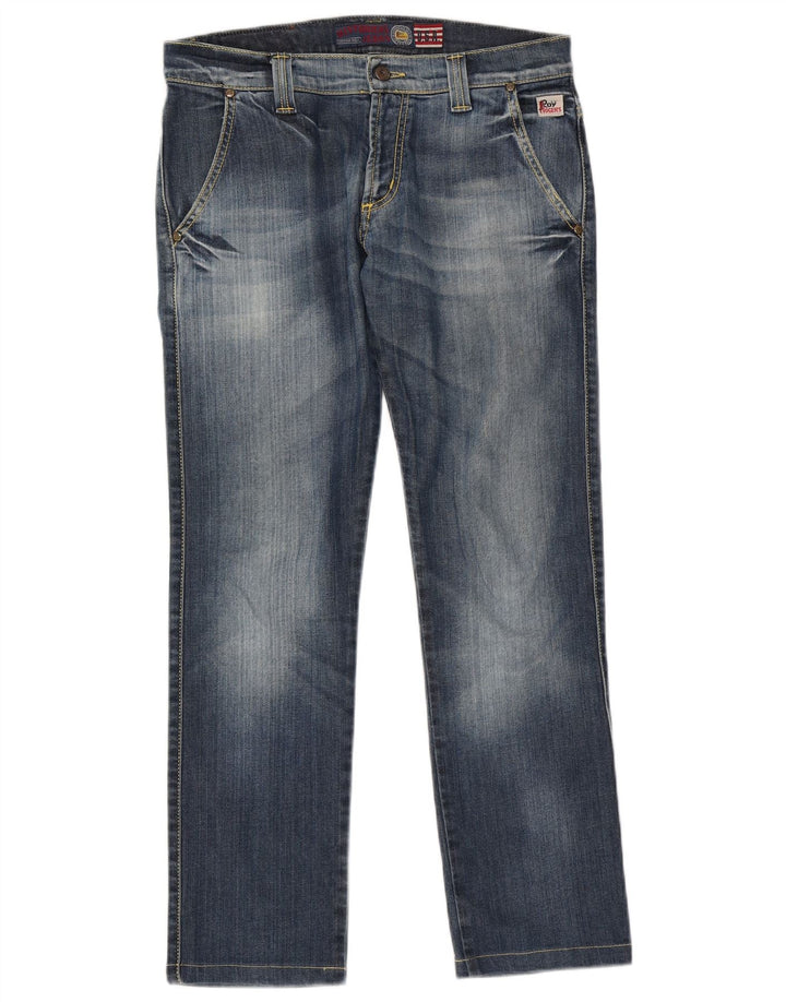 Jeans dritti da uomo Roy Rogers W32 L28 cotone blu