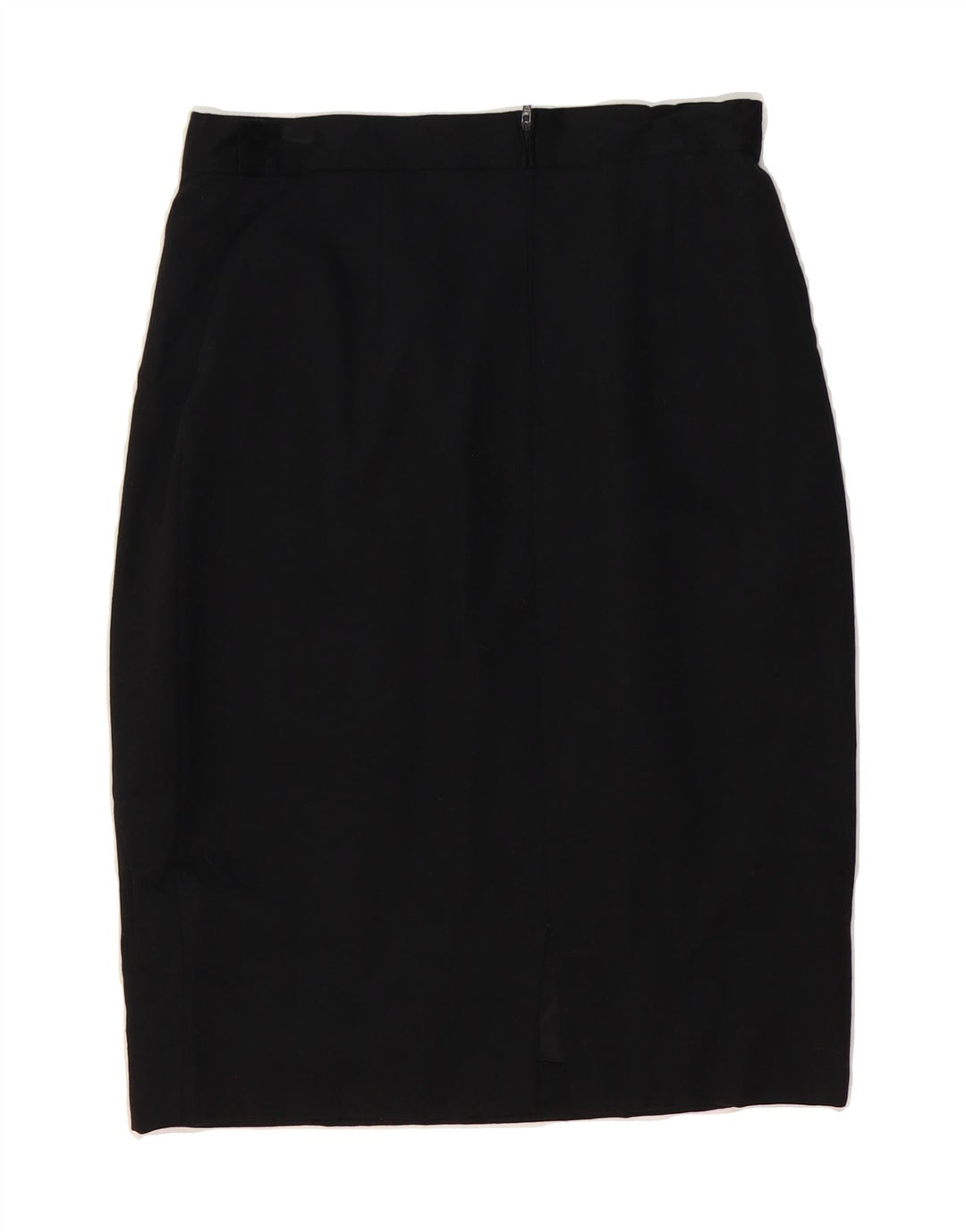 VINTAGE Womens Pencil Skirt IT 46 Large W30  Black Virgin Wool Vintage Vintage and Second-Hand Vintage from Messina Hembry 