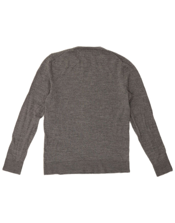 Maglione maglione girocollo da uomo Jack & Jones in lana grigio medio