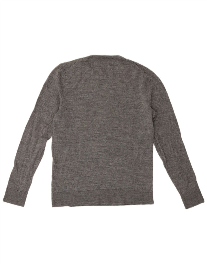 Maglione maglione girocollo da uomo Jack & Jones in lana grigio medio