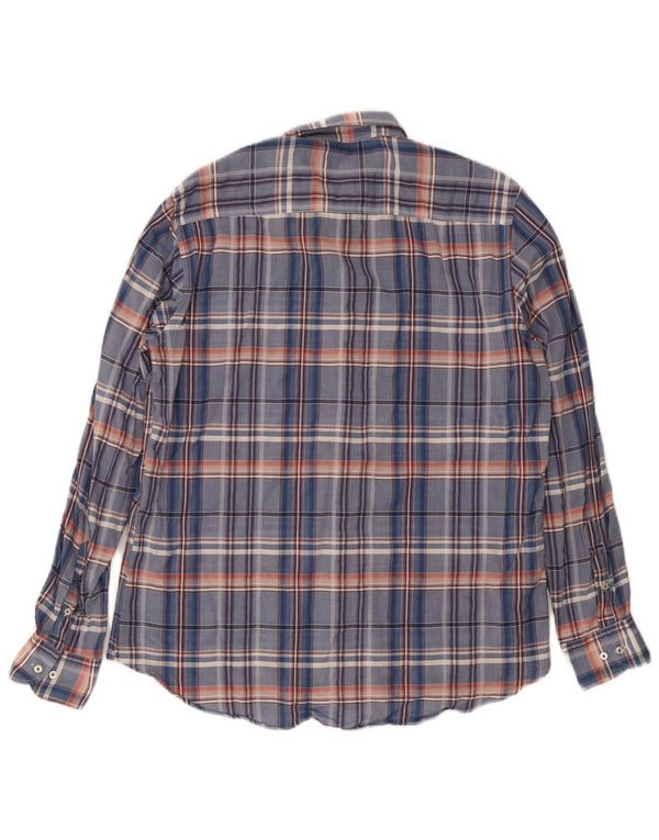 Camicia slim fit da uomo Massimo Dutti XL a quadri blu