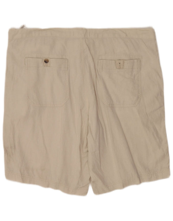 Pantaloncini chino da uomo Marks & Spencer W42 2XL Beige Lino