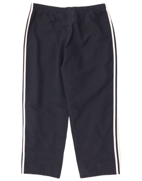 Pantaloni da tuta da uomo Adidas Large in poliestere blu navy