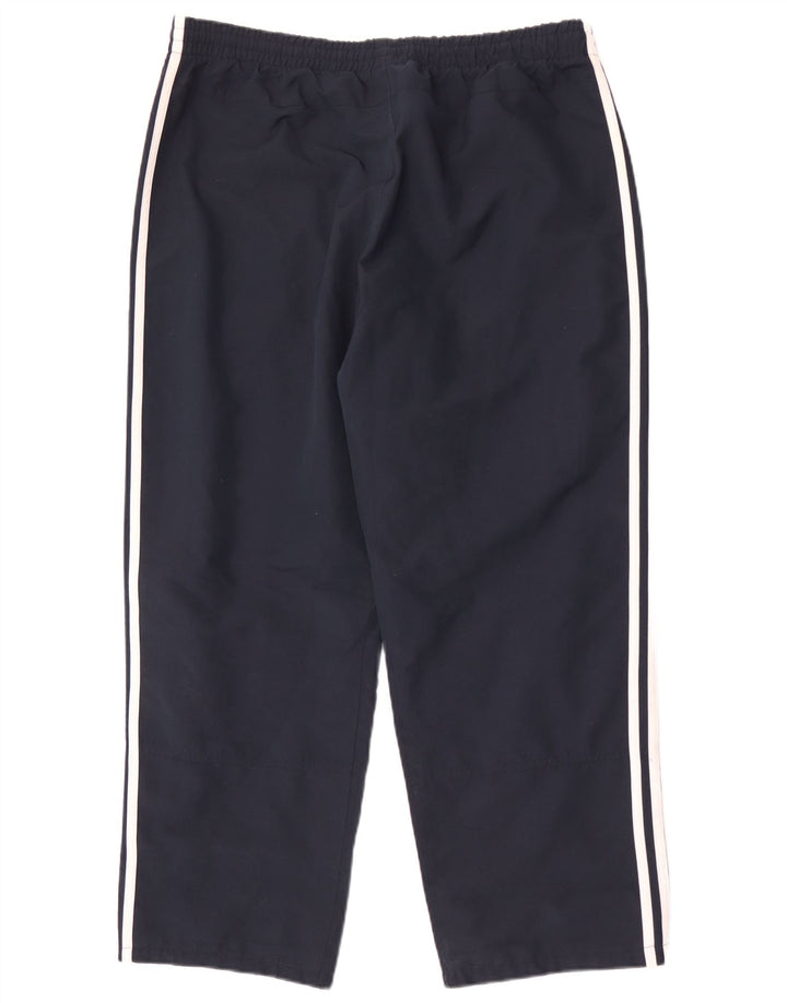Pantaloni da tuta da uomo Adidas Large in poliestere blu navy