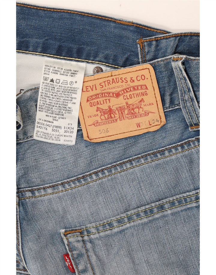 Levi's Uomo 506 Jeans dritti W31 L30 Cotone Blu