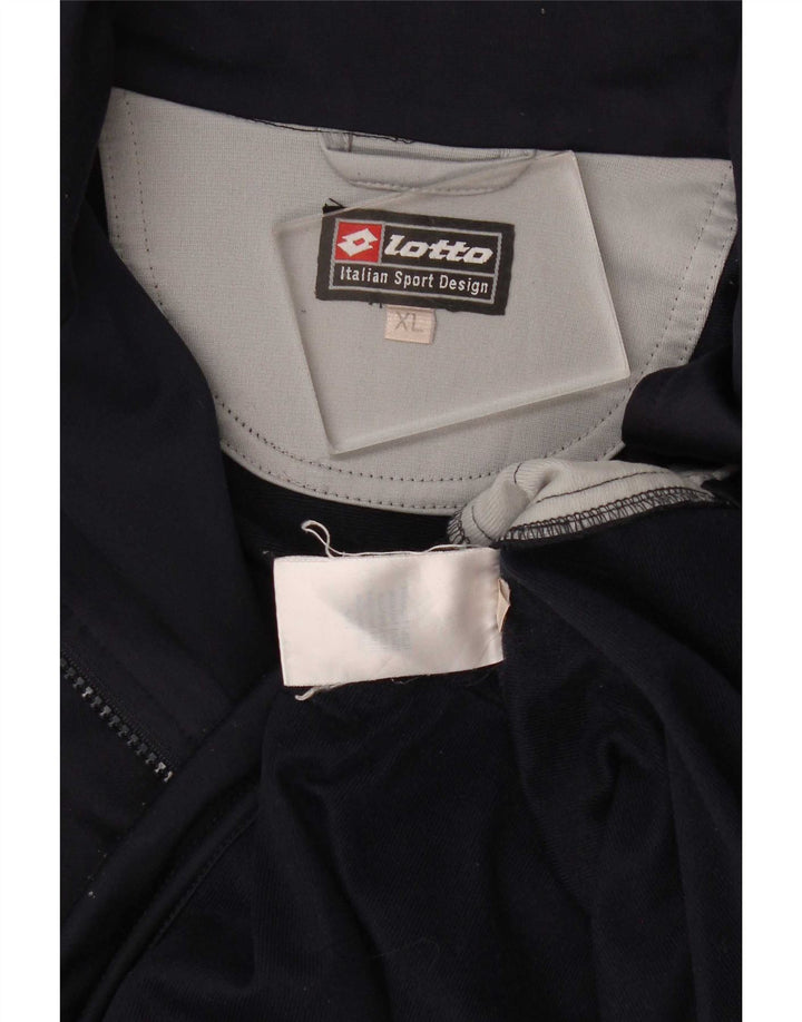 Giacca da tuta da uomo Lotto XL Poliestere color block blu navy
