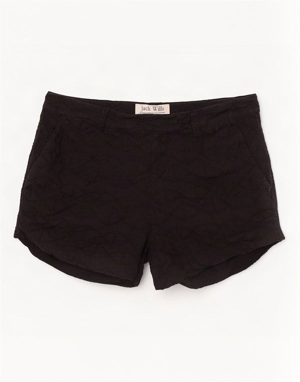 Pantaloncini chino da donna Jack Wills UK 12 medi W30 cotone nero