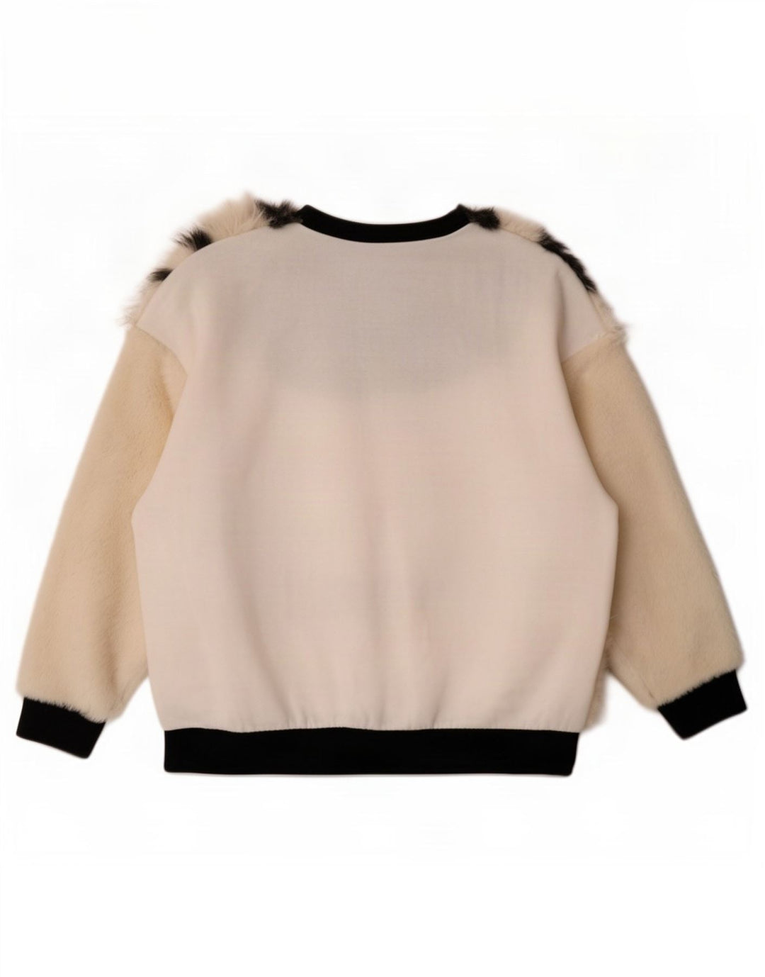 Felpa oversize da donna Zara UK 16 Large Off White Colourblock