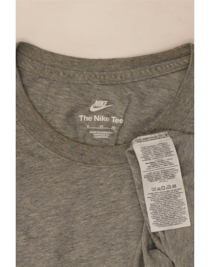 T-shirt Nike da uomo Top XL in cotone grigio