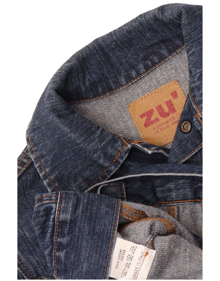 Giacca di jeans corta da donna Zu Elements IT 40 Small Blu Cotone
