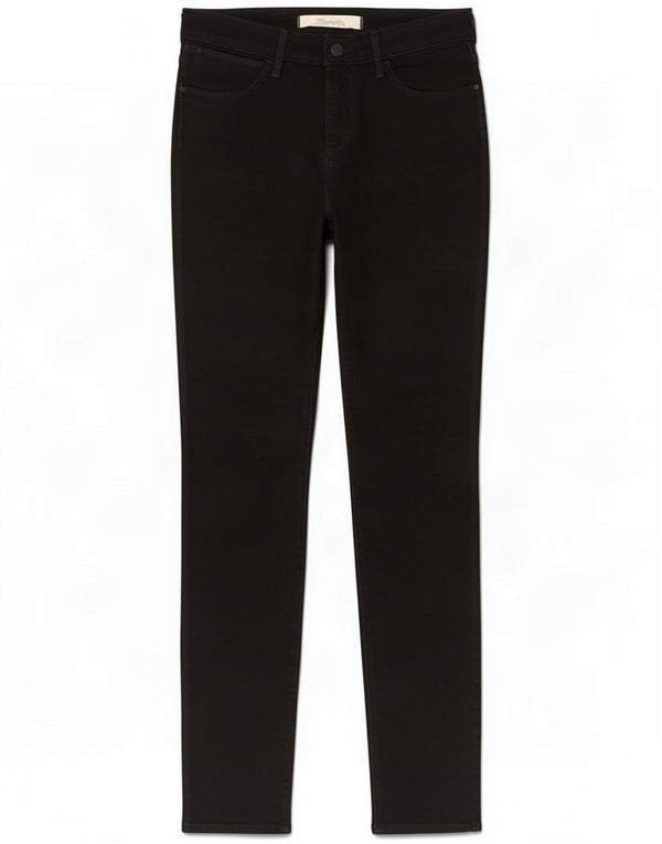 Wrangler Womens Corynn Skinny Jeans W29 L32 Black Cotton