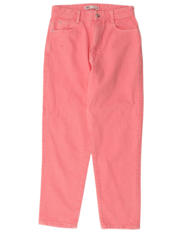 Jeans affusolati da donna Zara EU 38 Small W28 L28 Cotone rosa
