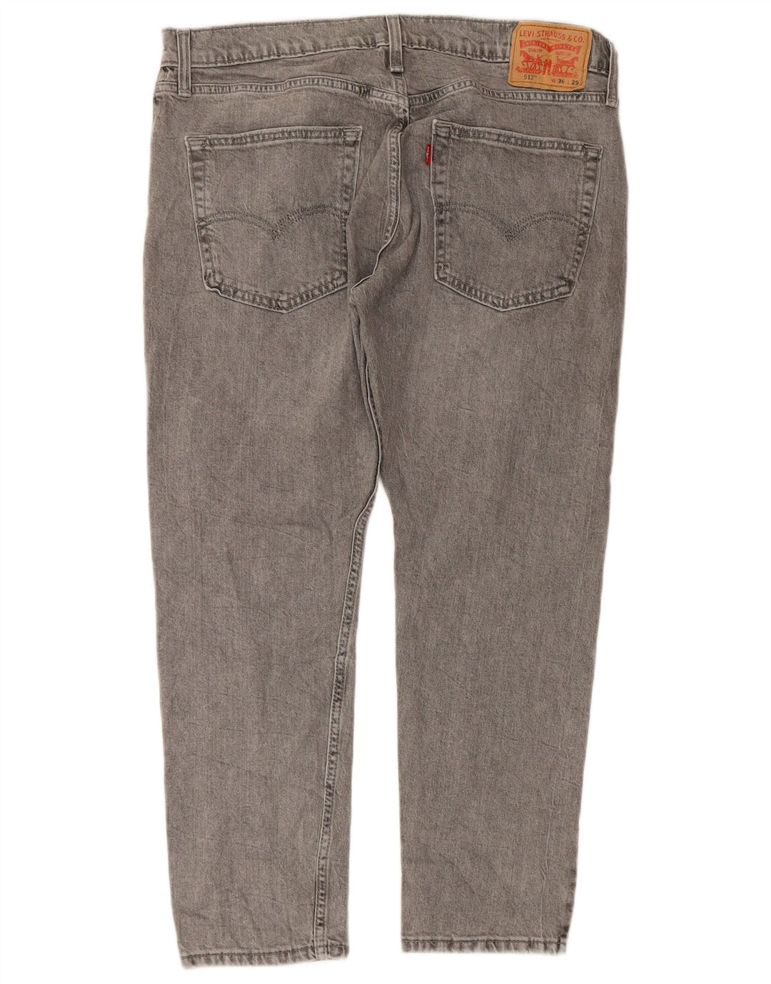 Levi's Uomo 512 Jeans affusolati slim W36 L29 Cotone grigio