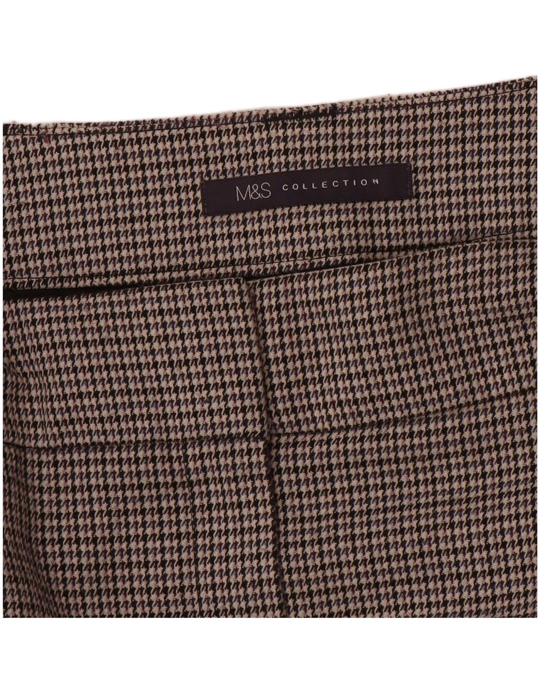 Gonna a tubino da donna Marks & Spencer W32 grande pied de poule grigio