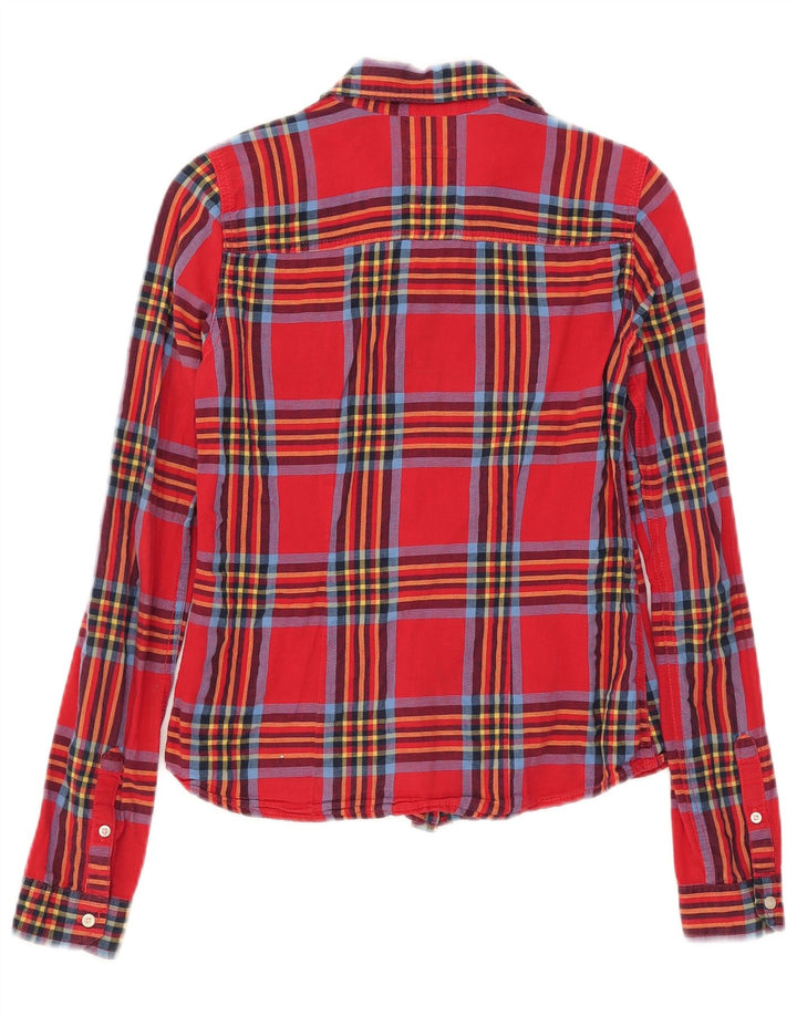 Camicia Hollister da donna UK 6 XS rossa a quadri