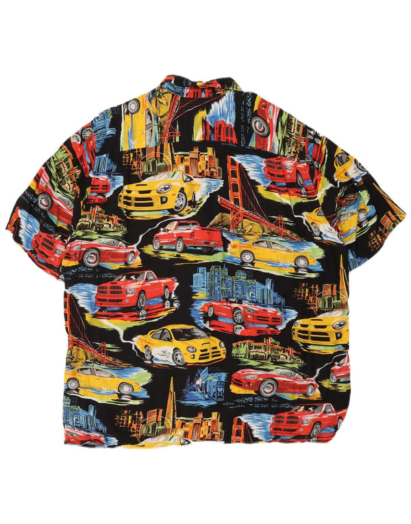 REYN SPOONER Camicia a maniche corte da uomo Cars Grande hawaiana multicolore