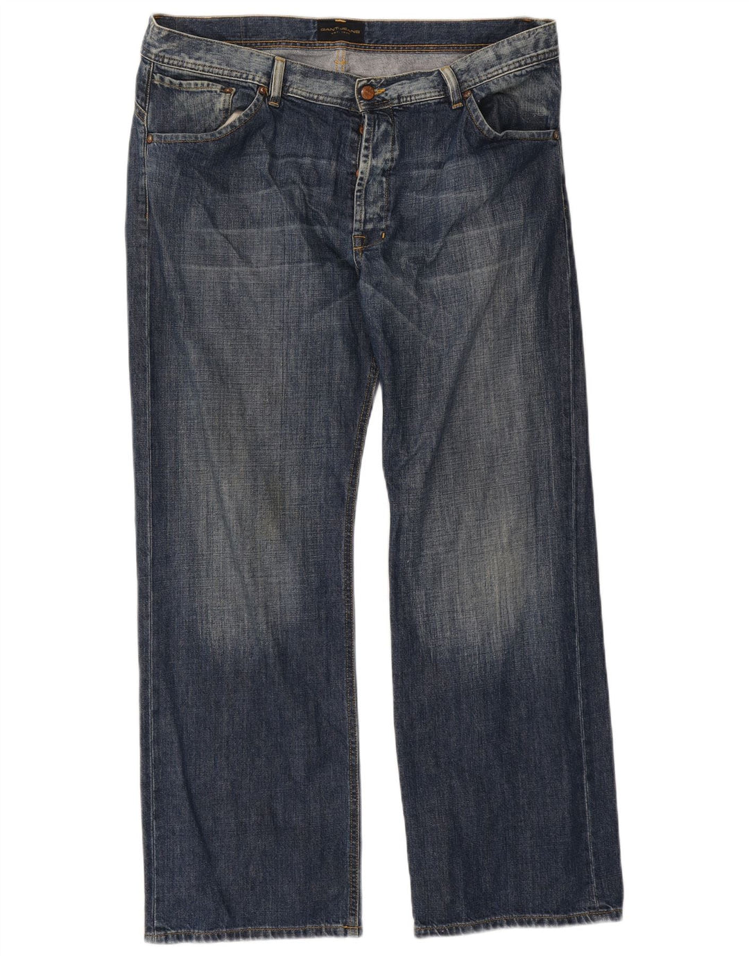Jeans dritti da uomo Gant W38 L32 in cotone blu