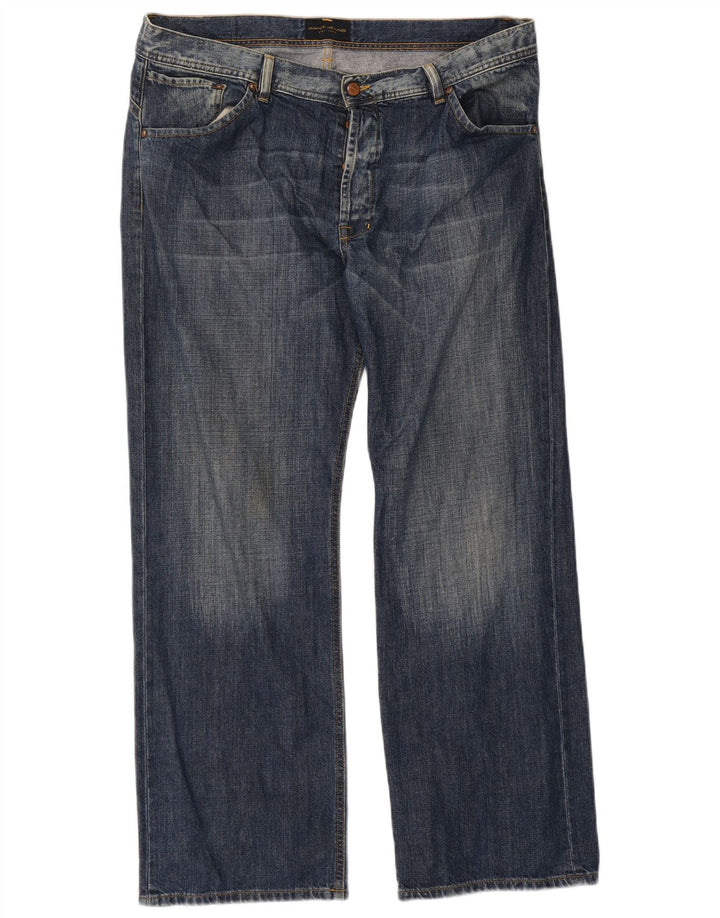 Jeans dritti da uomo Gant W38 L32 in cotone blu
