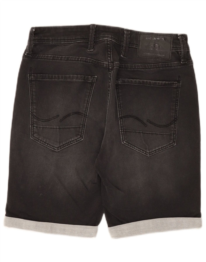 Pantaloncini di jeans regolari da uomo Jack & Jones XS W28 Cotone grigio