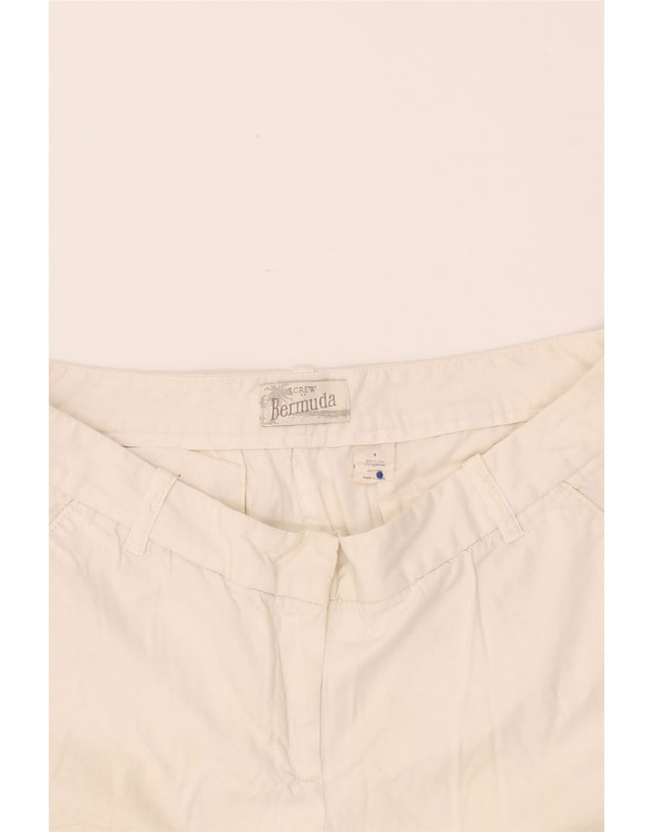 J. CREW Womens Bermuda Chino Shorts US 8 Medium W34  White Cotton Vintage J. Crew and Second-Hand J. Crew from Messina Hembry 