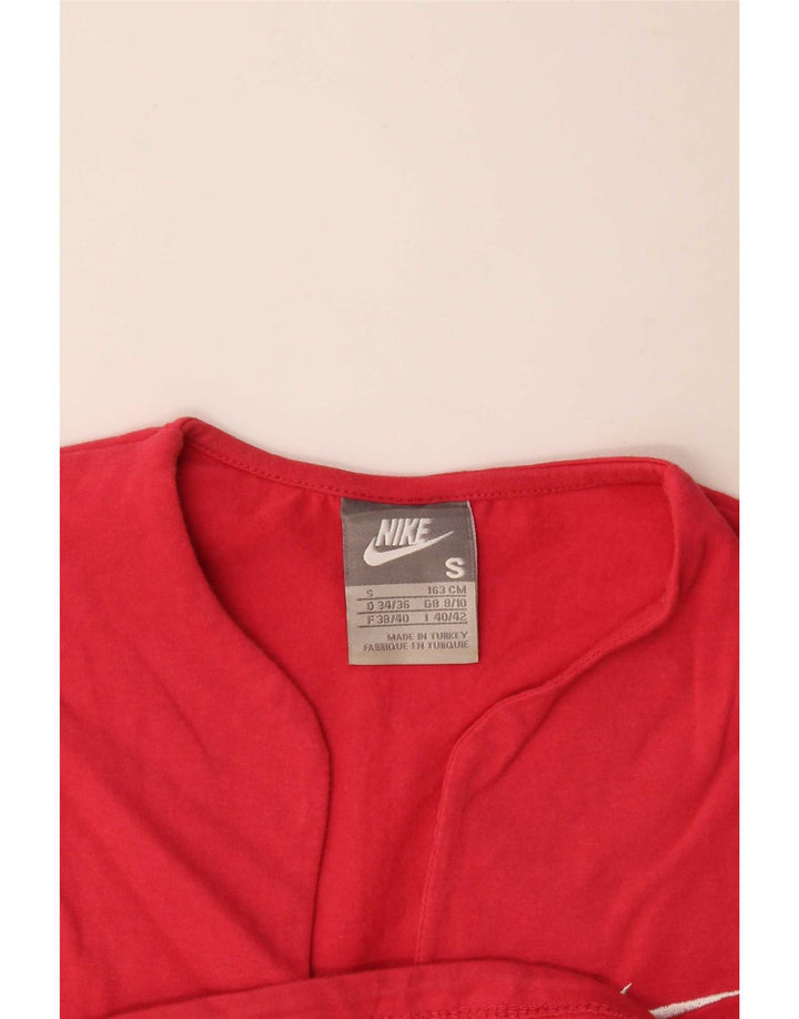T-shirt da donna Nike Top UK 8/10 piccola rossa