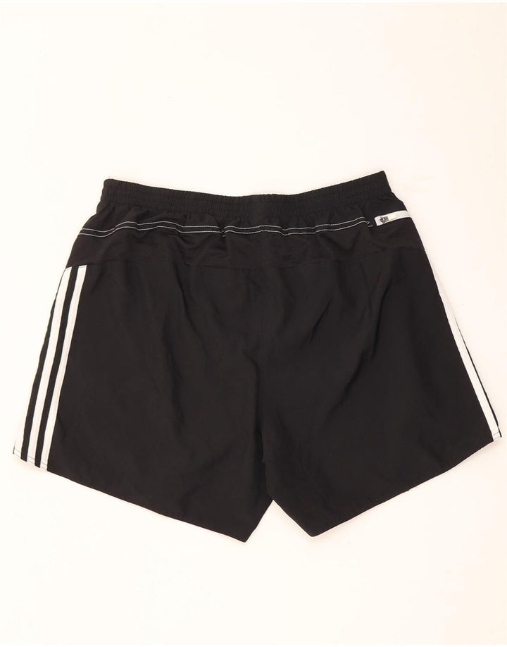 Pantaloncini sportivi Adidas Climalite da uomo grandi in poliestere nero