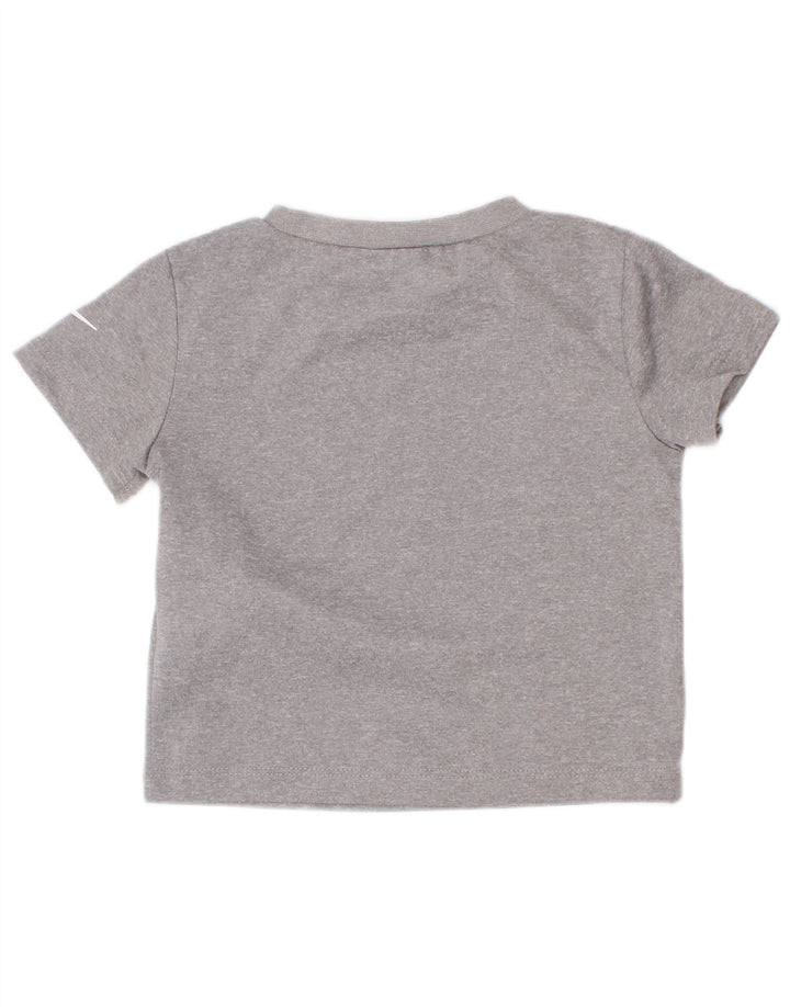 Maglietta Nike Dri Fit Graphic per neonati e bambini 9-12 mesi in poliestere grigio