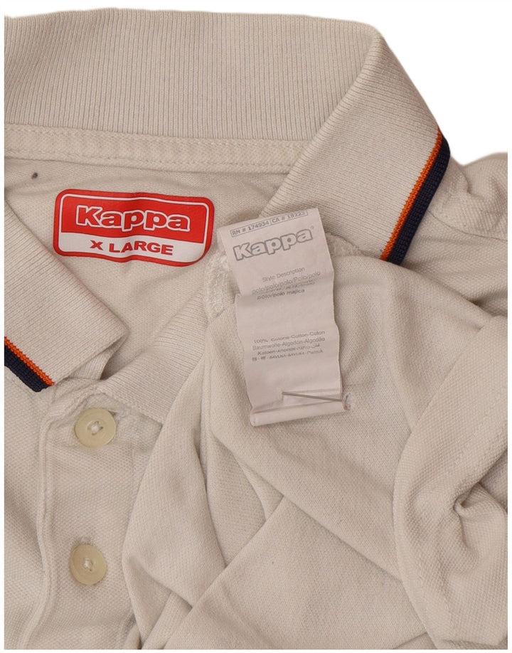 Polo Kappa Uomo XL Cotone Bianco