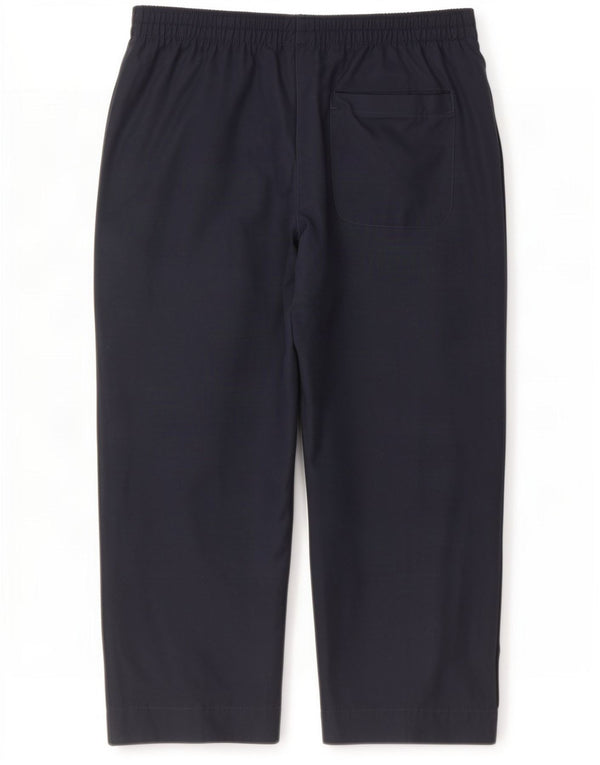 Pantaloncini Bermuda da donna Adidas UK 12 Medium W30 Blu Navy Cotone