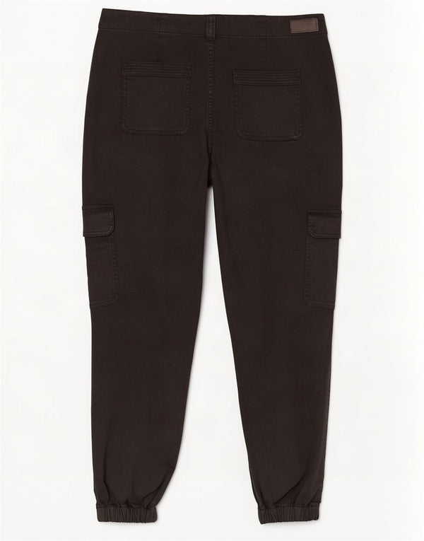 Pantaloni cargo da jogging da donna Fat Face UK 16 Large W34 L28 Cotone nero