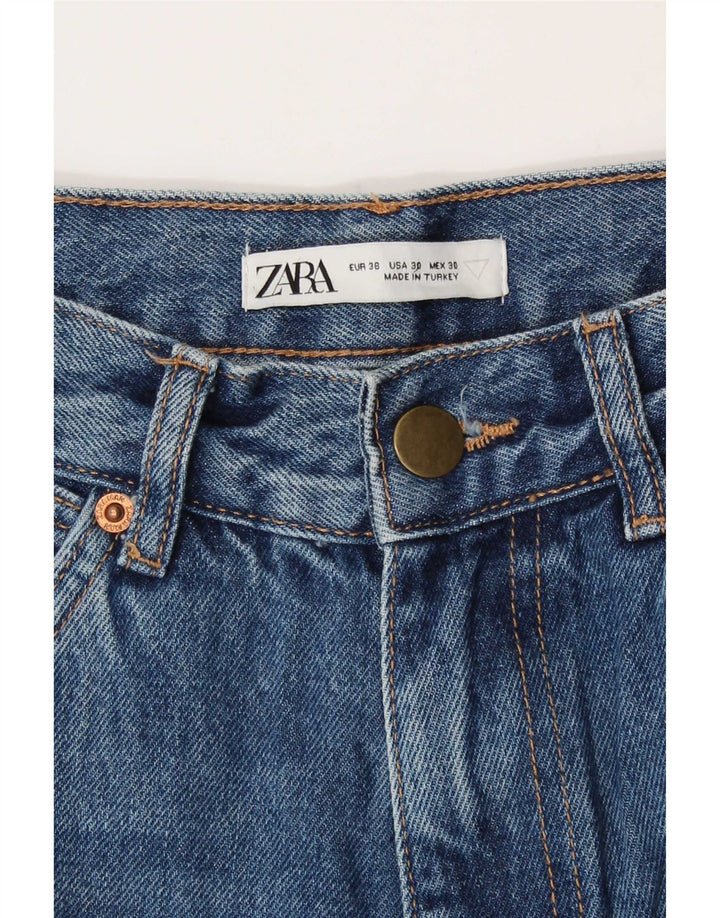 Jeans dritti cargo da uomo Zara EU 38 piccoli W30 L33 blu navy