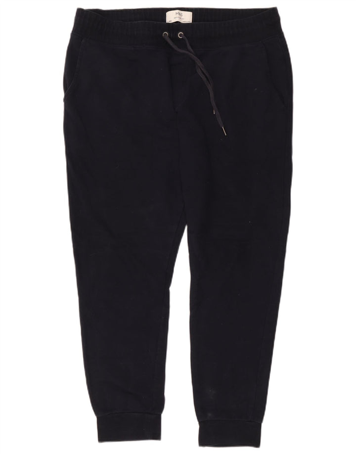 Pantaloni da tuta da uomo Marks & Spencer vestibilità regolare Joggers Large Blu Navy
