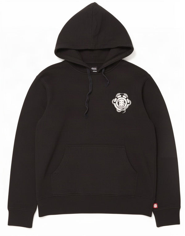 Maglione con cappuccio da uomo Element grande poliestere nero