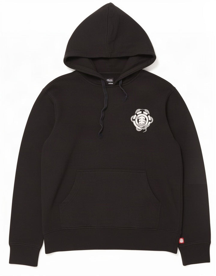 Maglione con cappuccio da uomo Element grande poliestere nero