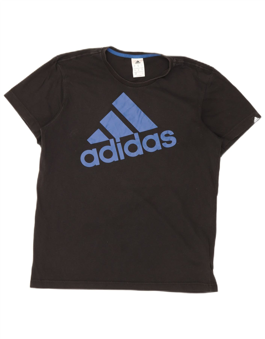 T-shirt grafica da uomo ADIDAS Top in cotone nero medio