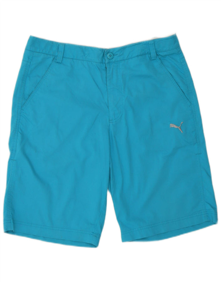 Pantaloncini chino da uomo Puma W32 blu medio in poliestere