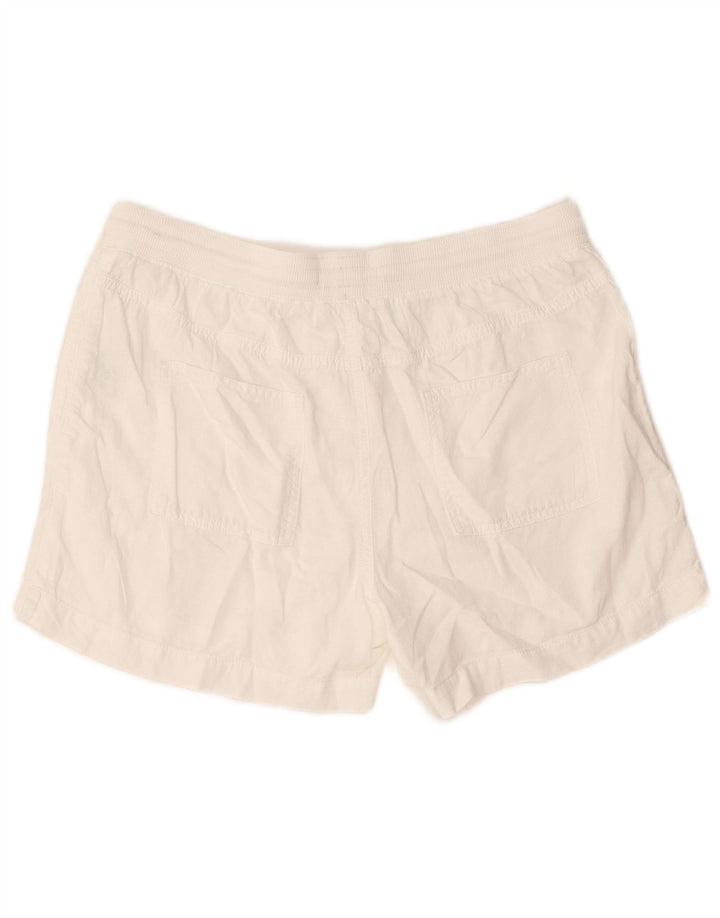 Pantaloncini da donna Marks & Spencer UK 14 Large W32 Lino bianco