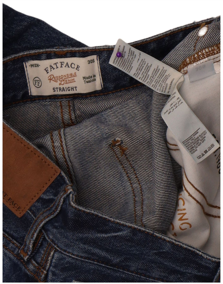 Jeans dritti da uomo Fat Face W30 L30 cotone blu