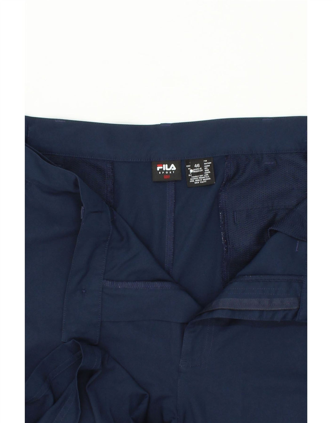 Pantaloncini chino da golf da uomo FILA W46 3XL poliestere blu navy