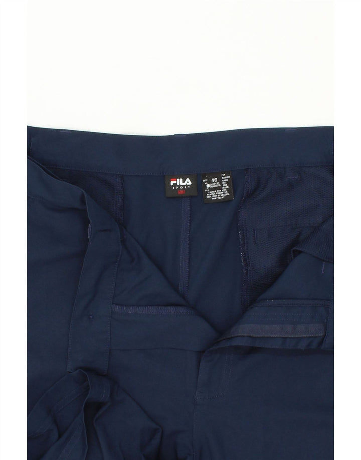 Pantaloncini chino da golf da uomo FILA W46 3XL poliestere blu navy
