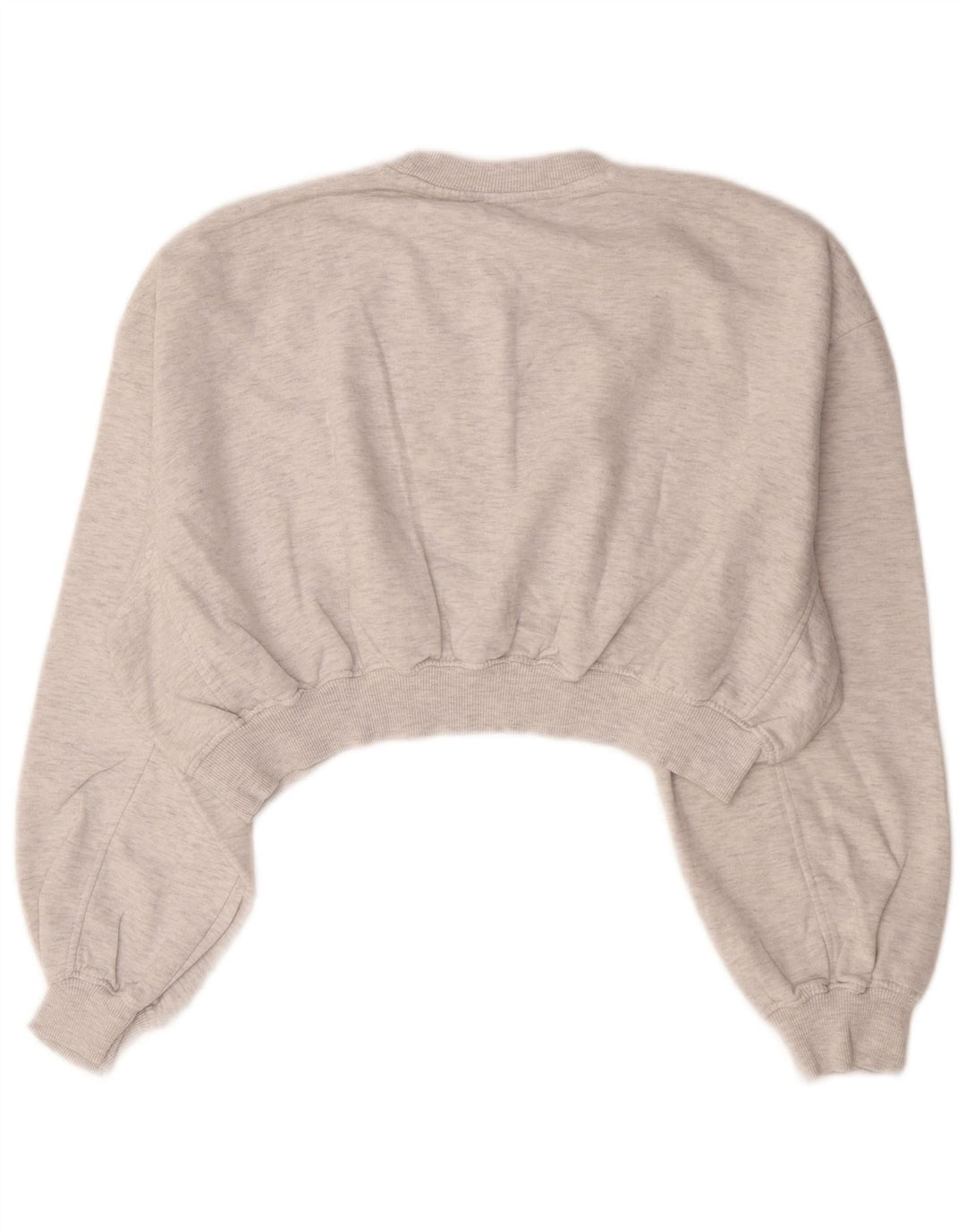 Felpa corta oversize da donna Zara UK 14 Grigio medio