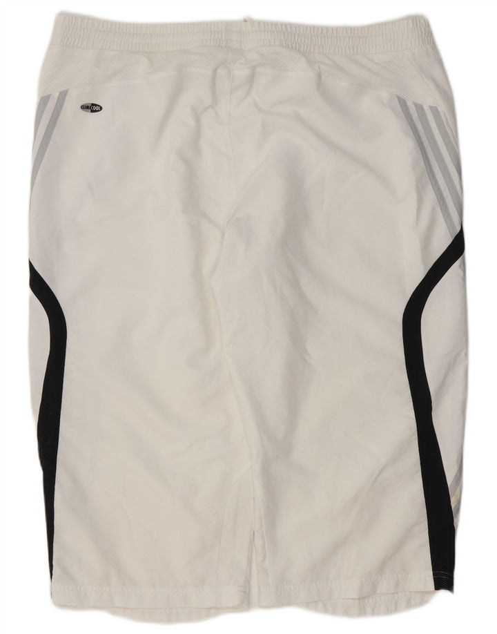 Pantaloncini sportivi Adidas Climacool Bermuda da uomo XL Poliestere color block bianco